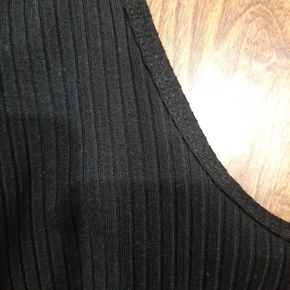 Wilfred Aritzia quiet luxury ribbed long sleeved balletcore bodycon bodysuit top - Picture 6 of 15